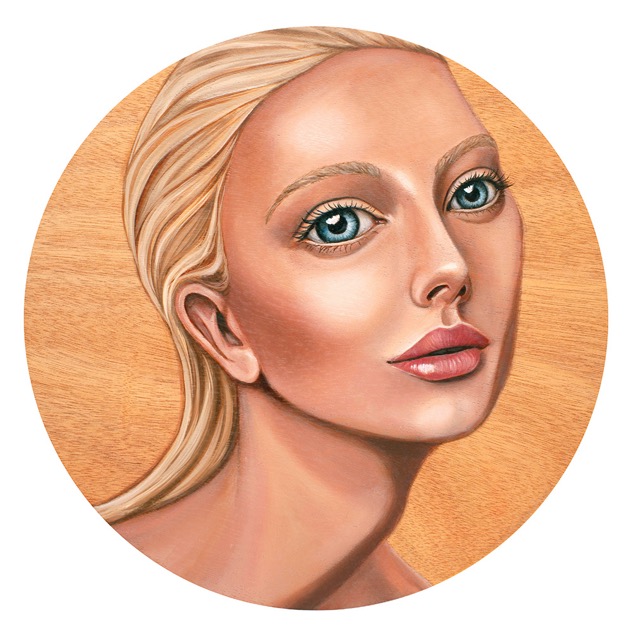 'DeJa Vu' Oil on 40cm round board