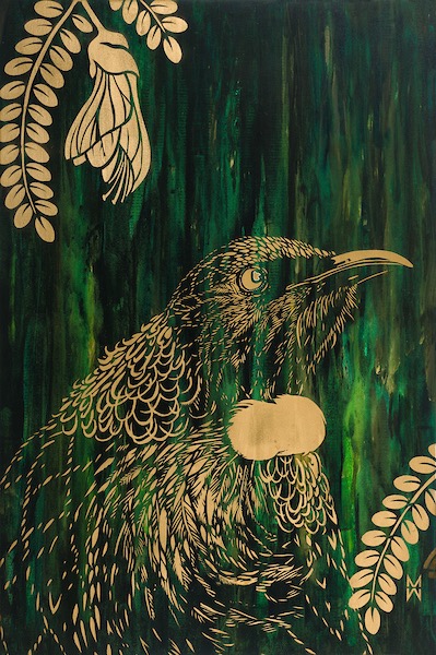 'Golden Tui' 80cm x 120cm