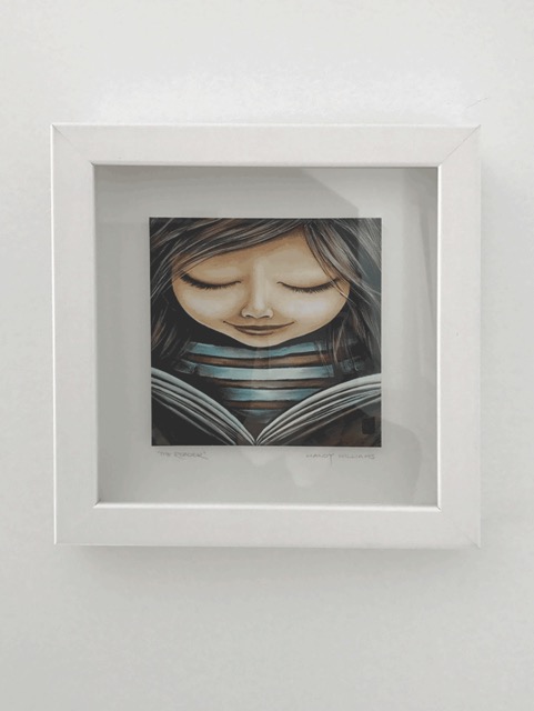 Small square framed print