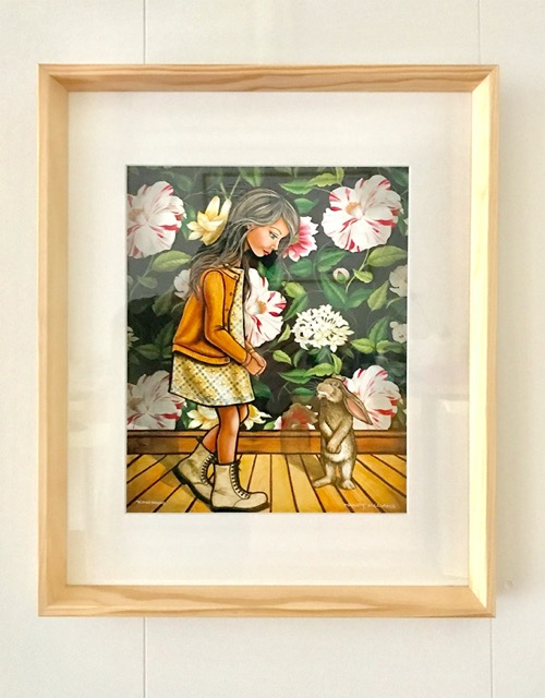 Medium rectangle framed print, with matt