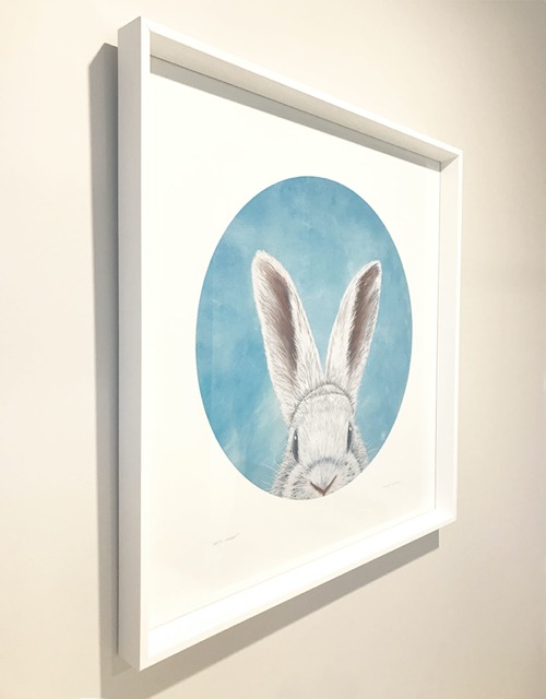 Large square framed Print - side