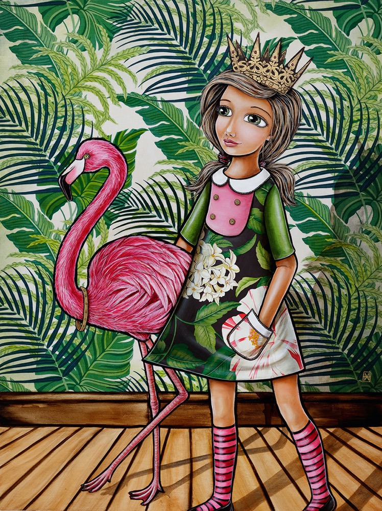 'My Flamingo' with Sanderson fabrics