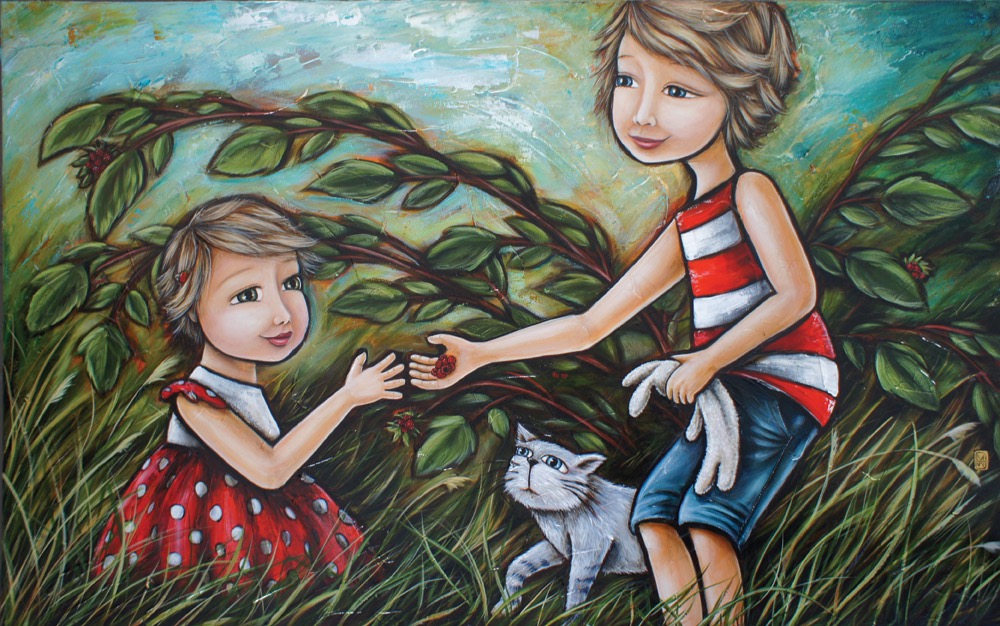 'Finding Berries' - Commission