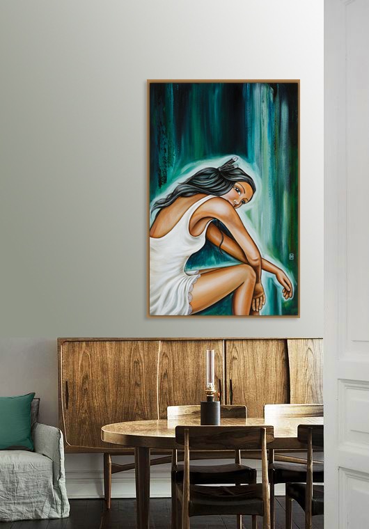 'Feathers & Lace' in situ
